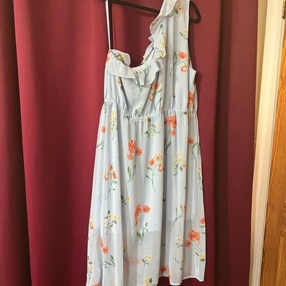 Who What Wear One Shoulder plus size Dress. No size tag please see measurements - Picture 4 of 9